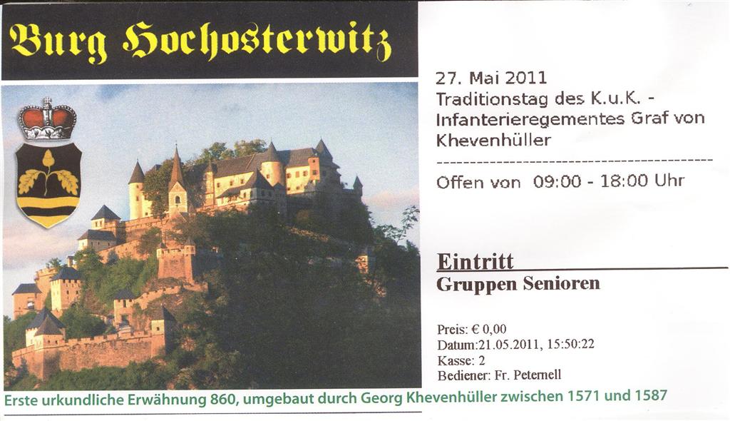 2011-05-21 bis 22 Frhjahrsausfahrt nach Hochosterwitz